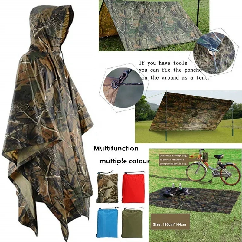 Đa Năng 3 Trong 1 Áo Mưa Ba Lô - đánh giá và giá Camping Rain Poncho