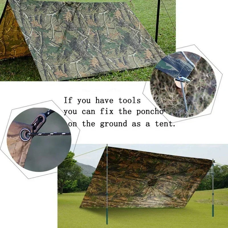 Đa Năng 3 Trong 1 Áo Mưa Ba Lô - đánh giá và giá Camping Rain Poncho