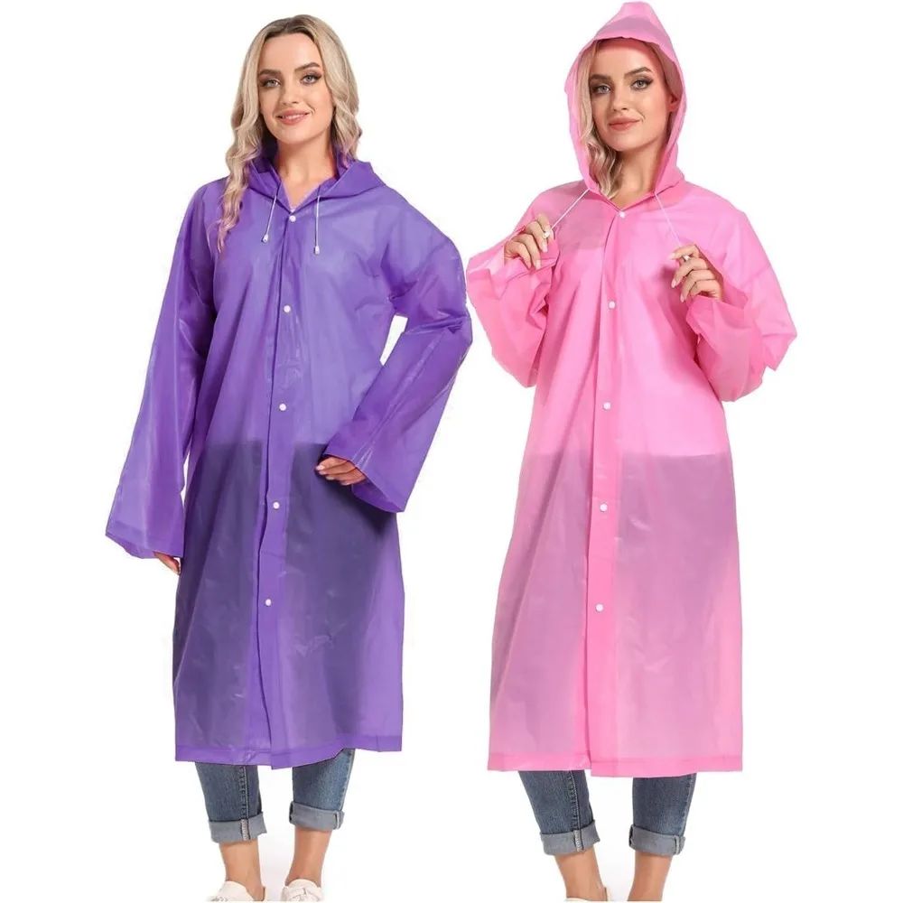 1/2PCS Compact Reusable Rain  - đánh giá và giá Camping Rain Poncho