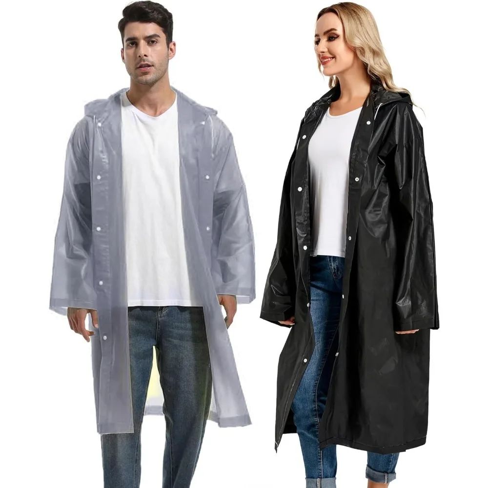 1/2PCS Compact Reusable Rain  - đánh giá và giá Camping Rain Poncho